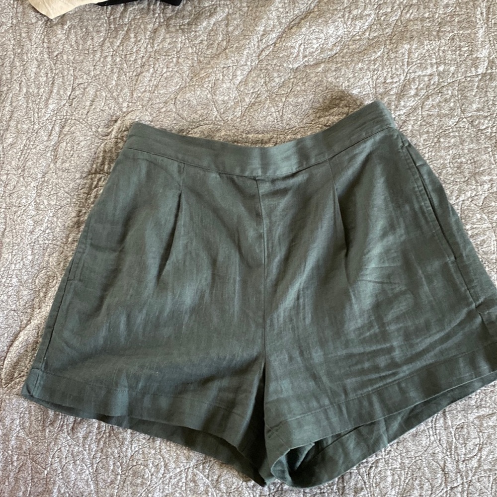 Madewell Clean Pull-On Shorts in Linen-Cotton